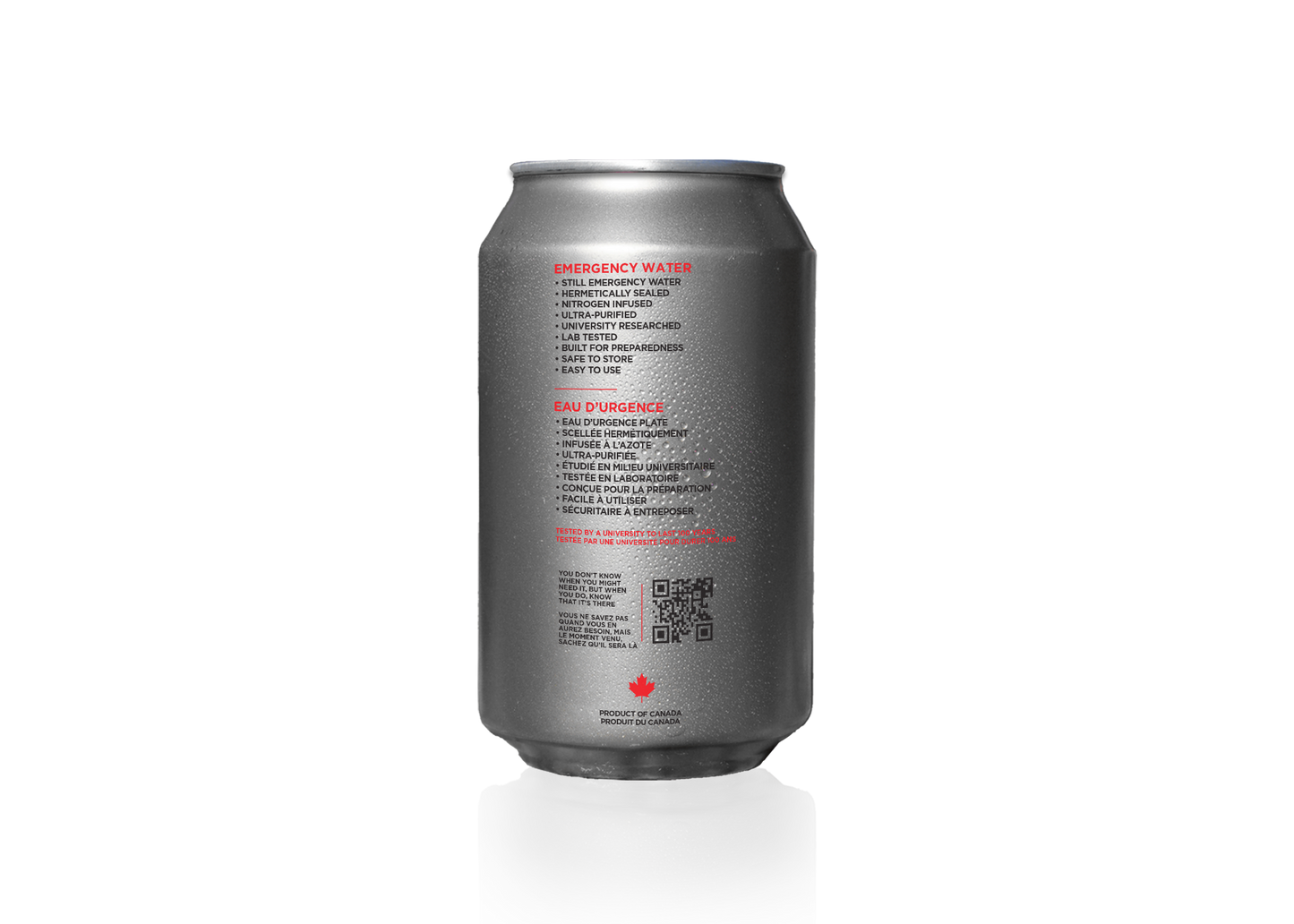 Yes We Can - Emergency Canned Water: 100-Year Shelf Life