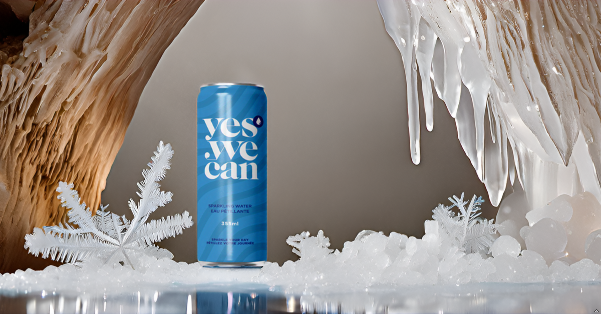 Pure and Simple: Plain Sparkling Water by Yes We Can Drinks