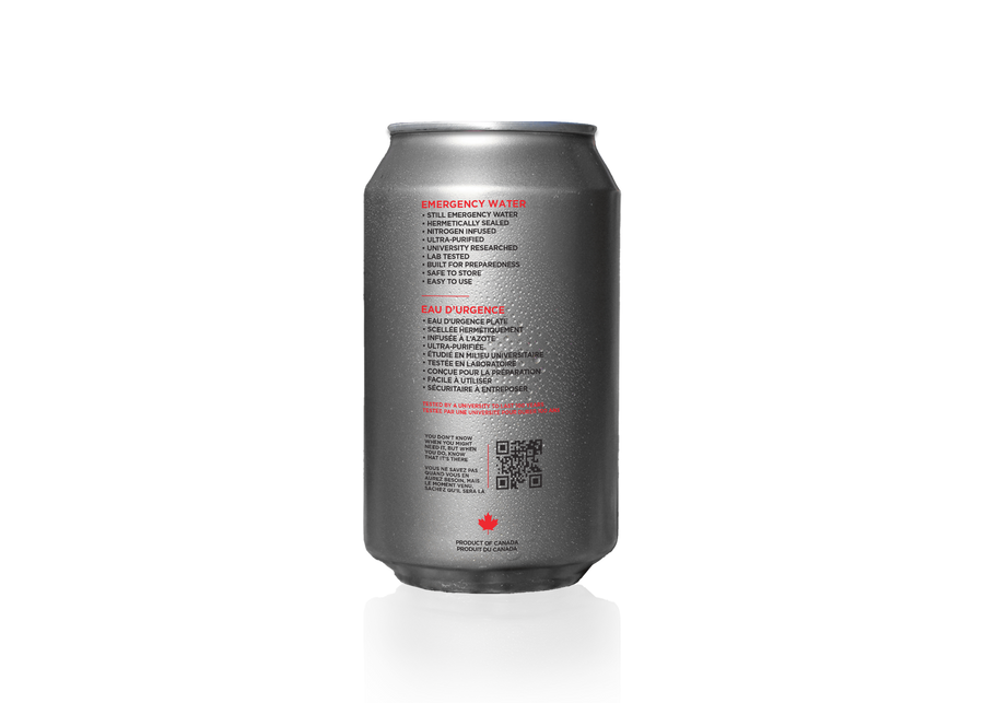 Emergency Canned Water – Long Shelf Life | BPA-Free & Nitrogen-Sealed