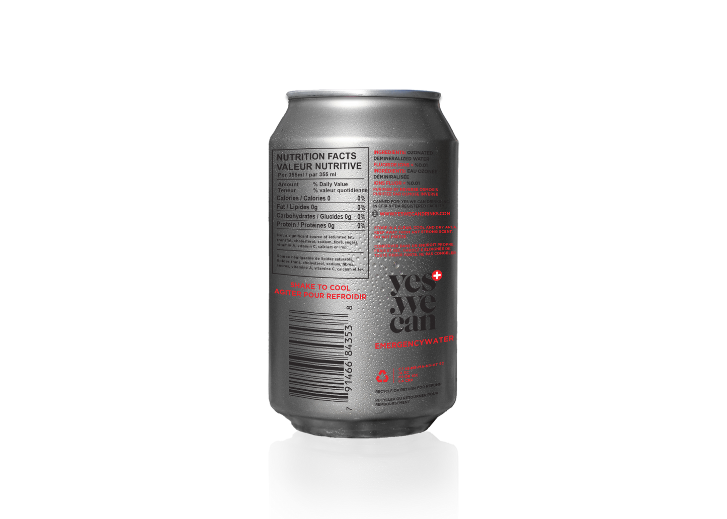 Yes We Can - Emergency Canned Water: 100-Year Shelf Life